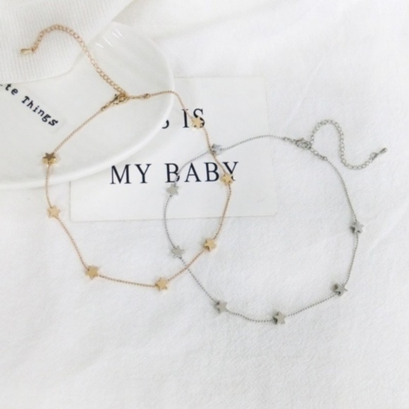 SALE//Stars Choker Necklaces - Picture 2 of 5